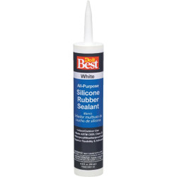 Do it Best 9.8 Oz. All-Purpose Silicone Sealant, White 7079818338 Pack of 12