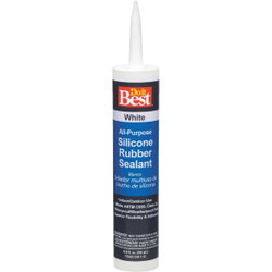 Do it Best 9.8 Oz. All-Purpose Silicone Sealant, White 18338 Pack of 12