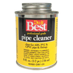 Do it Best 8 Oz. All-Purpose Pipe Clear PVC Cleaner 19114-24