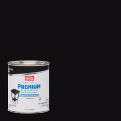 Do it Best Fast Dry Acrylic Latex Semi-Gloss Premium Enamel, Black, 1 Qt.