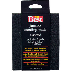 Do it Best Flex 4-1/2 In. x 5-1/2 In. x 1 In. Assorted Sanding Sponge (3-Pack)