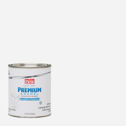Do it Best Fast Dry Acrylic Latex Flat Premium Enamel, White, 1 Qt. 203289D
