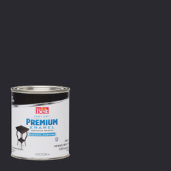 Do it Best Fast Dry Acrylic Latex Flat Premium Enamel, Black, 1 Qt. 203288D