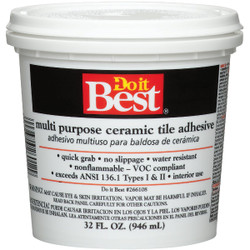 Do it Best Off-White Multi Purpose Ceramic Tile Adhesive (Quart) 7079826012