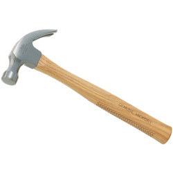 Do it Best 16 Oz. Smooth-Face Curved Claw Hammer with Hickory Handle 323590