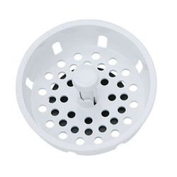 Do it 3-1/2 In. White Basket Strainer Stopper K2082026