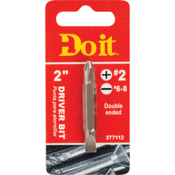 Do it Phillips #2 Slotted Double-End Screwdriver Bit 308801DB