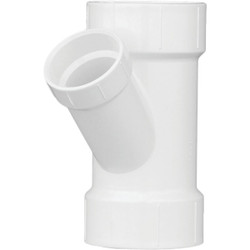 Charlotte Pipe 3 In. x 2 In. Schedule 40 DWV Reducing PVC Wye PVC 00601  1400HA