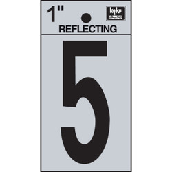 Hy-Ko Vinyl 1 In. Reflective Adhesive Number Five Pack of 10