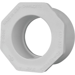 Charlotte Pipe 3 In. SPG x 2 In. Slip Schedule 40 PVC Bushing PVC 02107  3600HA