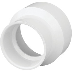 Charlotte Pipe 4 In. Hub x 3 In. Hub Schedule 40 DWV Reducing PVC Coupling