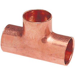 NIBCO 1/2 In. x 1/2 In. x 3/4 In. CxCxC Reducing Copper Tee W01650T