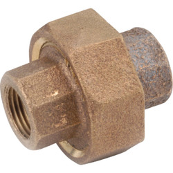 Anderson Metals 3/8 In. Red Brass Threaded Union 738104-06