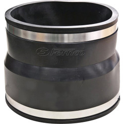Fernco 6 In. x 6 In. Clay to Cast Iron or Plastic Flexible PVC Coupling P1002-66