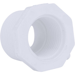 Charlotte Pipe 1 In. MPT x 3/4 In. FPT Schedule 40 PVC Bushing PVC 02112  2000HA