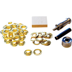 Lord & Hodge 3/8 In. Brass Grommet Kit 1073A-2