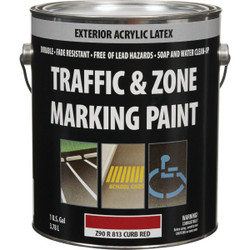 Traffic And & Curb Red Latex Gallon Traffic Paint Z90R00813-16