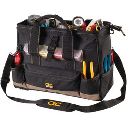 CLC 25-Pocket 16 In. Tool Bag with Top Side Tray 1534