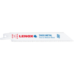 Lenox 6 In. 14 TPI Thick Metal Reciprocating Saw Blade  20565S614R