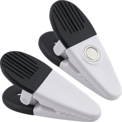Master Magnetics 3-1/2 In. White Magnetic Clip (2-Pack) 07523