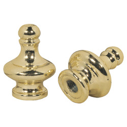 Westinghouse 1-3/16 In. Brass Lamp Finial (2-Pack) 70131