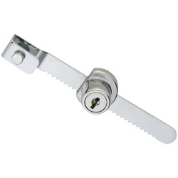 National Hardware 4-1/2 In. Chrome Keyed Showcase Lock - Keyed Alike N185-306