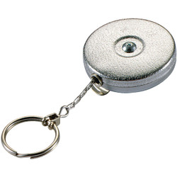 Lucky Line Key Bak Slip-On 24 In. Chrome Retractable Key Chain 43301