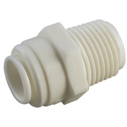 Anderson Metals 1/4 In. x 1/4 In. MPT Push-In Plastic Connector 53068-0404