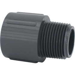 Charlotte Pipe 1 In. Schedule 80 Male PVC Adapter PVC 08109  1000HA