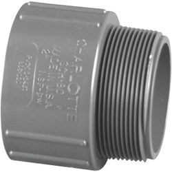Charlotte Pipe 1-1/2 In. Schedule 80 Male PVC Adapter PVC 08109  1400HA