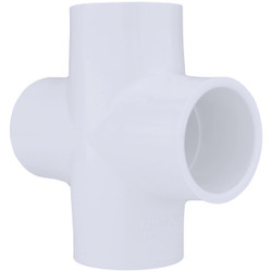 Charlotte Pipe 1-1/4 In. Schedule 40 Slip PVC Cross PVC 02410  1000HA