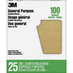 3M 100c Productin Sandpaper 11604NA-25