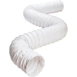 Dundas Jafine 4 In. Dia x 20 Ft. L White Vinyl Flexible Ducting FD420ZW