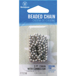 Westinghouse 3 Ft. Brushed Nickel Pull Chain 77238