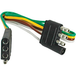 Hopkins 12 In. 4-Flat Loop Trailer Wiring Extension 48145