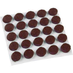 Do it 3/8 In. Brown Self Adhesive Felt Pads, (75-Count) 239283