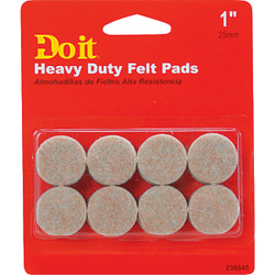 Do it 1 In. Beige Self Adhesive Felt Pads (16-Count) 236845