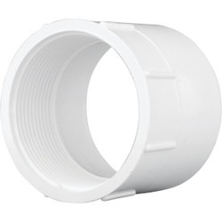 Charlotte Pipe 3 In. Hub x 3 In. FPT Schedule 40 DWV PVC Adapter