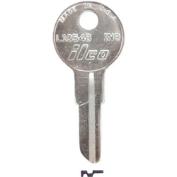 ILCO Nickel Plated File Cabinet Key IN8 / L1054B (10-Pack) AL2830207B