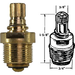 United States Hardware Hot/Cold Water Faucet Stem for Tiger & Empire P-451C