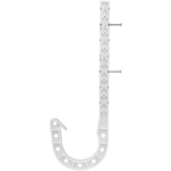 Oatey 2 In. x 7-1/2 In. ABS J-Hook Pipe Hook (4-Pack) 33761