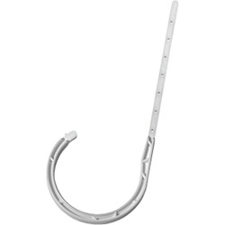 Oatey 4 In. x 7-1/2 In. ABS J-Hook Pipe Hook (4-Pack) 33763