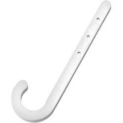 Oatey 1 In. x 4 In. ABS J-Hook Pipe Hook (4-Pack) 33766