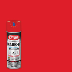 Krylon Mark-It 731308 Industrial WB APWA Brilliant Red Inverted Marking Paint