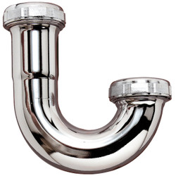 Do it Best 1-1/2 In. Chrome Plated Brass J-Bend 10304CK