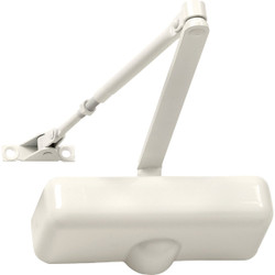 Tell Ivory Interior Residential Door Closer DC100084