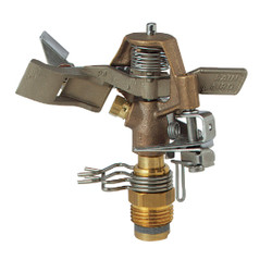 Rain Bird Brass 20 Ft. to 41 Ft. Dia. Riser Mounted Impact Sprinkler 25PJDAC