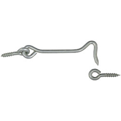 National 4 In. Steel Hook & Eye Bolt N226373