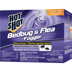 Hot Shot 2 Oz. Flea & Bedbug Indoor Insect Fogger (3-Pack) HG-95911