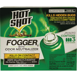 Hot Shot 2 Oz. Indoor Insect Fogger with Odor Neutralizer (3-Pack) HG-96180